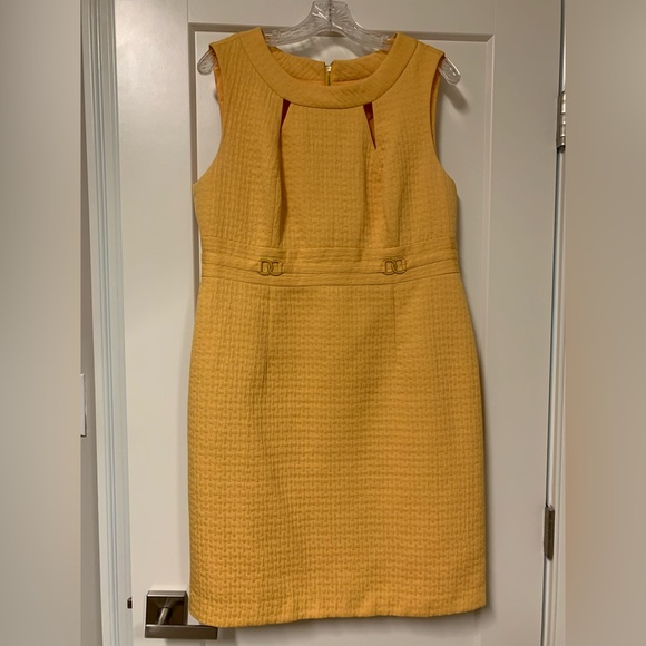 Tahari yellow dress - Picture 1 of 5